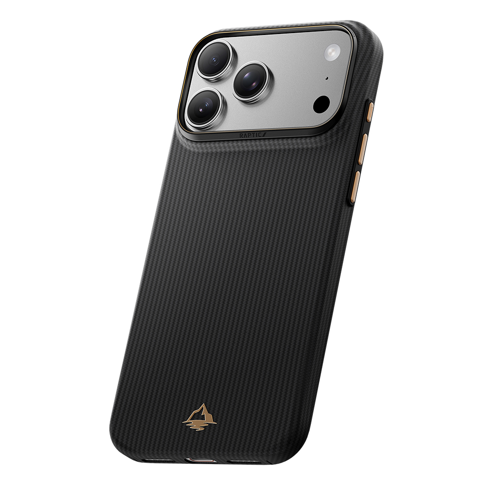 Apple iPhone 18 Pro Kılıf M-safe Şarj Özellikli Raptic Aramid Skin Reynis Serisi Karbon Kapak - 2