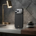 Apple iPhone 18 Pro Kılıf M-safe Şarj Özellikli Raptic Aramid Skin Reynis Serisi Karbon Kapak - 6