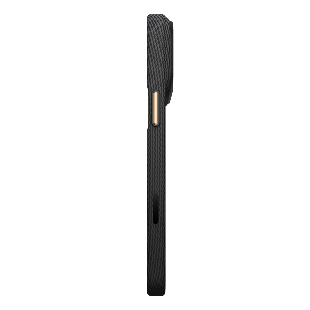 Apple iPhone 18 Pro Max Kılıf M-safe Şarj Özellikli Raptic Aramid Skin Reynis Serisi Karbon Kapak - 3