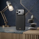 Apple iPhone 18 Pro Max Kılıf M-safe Şarj Özellikli Raptic Aramid Skin Reynis Serisi Karbon Kapak - 4
