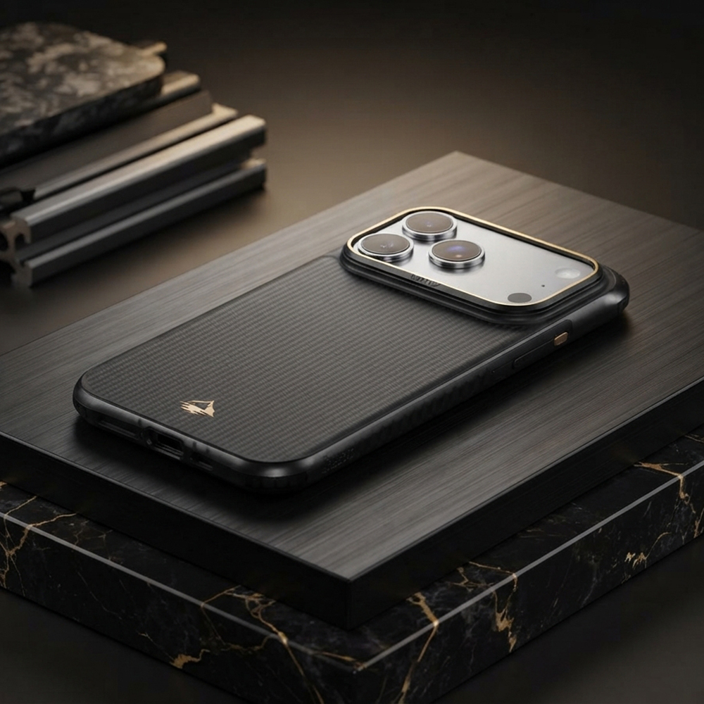 Apple iPhone 18 Pro Max Kılıf M-safe Şarj Özellikli Raptic Aramid Dual Reynis Serisi Karbon Kapak - 2