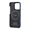 Apple iPhone 15 Pro Max Uyumlu Kılıf Magsafe Şarj Özellikli Aramid Fiber Pitaka Tactile Woven Starpeak Serisi Milky Way Galaxy Kapak - 13