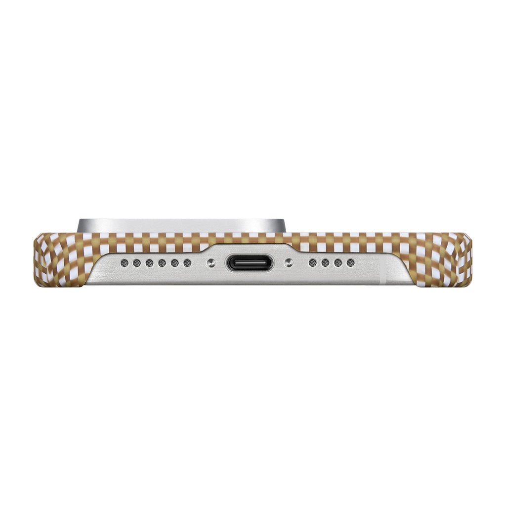 Apple iPhone 15 Pro Uyumlu Kılıf Magsafe Şarj Özellikli Awa Tasarımlı 1500D Aramid Fiber Pitaka Ultra-Slim Classic Serisi Canyon Kapak - 3