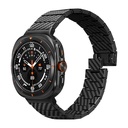 Samsung Galaxy Watch Ultra 47mm Uyumlu Serisi Uyumlu Karbon Fiber Pitaka Modern Serisi Black-Grey Twill Kordon - 1
