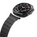 Samsung Galaxy Watch Ultra 47mm Uyumlu Serisi Uyumlu Karbon Fiber Pitaka Modern Serisi Black-Grey Twill Kordon - 6
