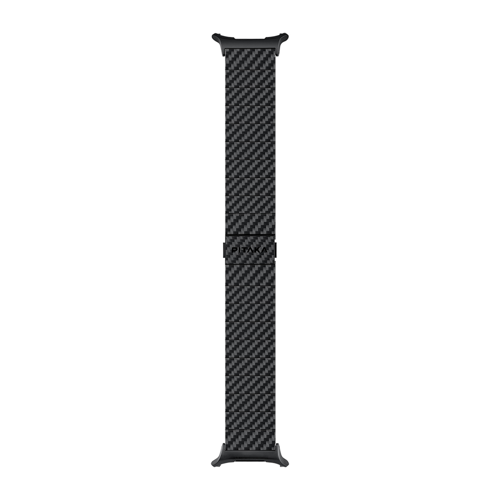 Samsung Galaxy Watch Ultra 47mm Uyumlu Serisi Uyumlu Karbon Fiber Pitaka Modern Serisi Black-Grey Twill Kordon - 8