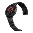 Samsung Galaxy Watch 5 Pro Uyumlu 45mm Karbon Fiber Pitaka Modern Serisi Black-Grey Twill Kordon - 3
