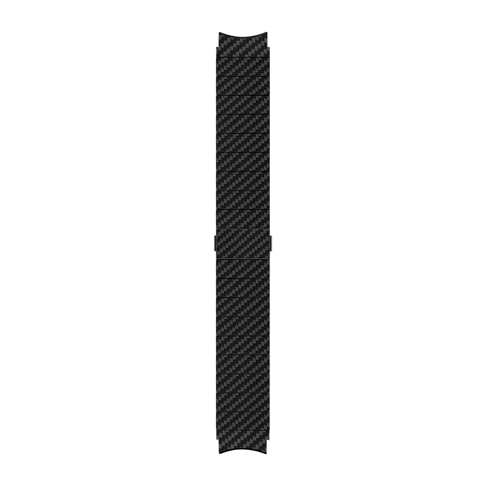 Samsung Galaxy Watch 5 Pro Uyumlu 45mm Karbon Fiber Pitaka Modern Serisi Black-Grey Twill Kordon - 6