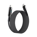 Wiwu Wi-C041 MagQ Çinko Alaşımlı Type-C to Lightning Hızlı Şarj Özellikli Data ve Şarj Kablosu 30W - 1