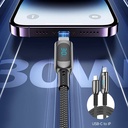 Wiwu Wi-C041 MagQ Çinko Alaşımlı Type-C to Lightning Hızlı Şarj Özellikli Data ve Şarj Kablosu 30W - 6