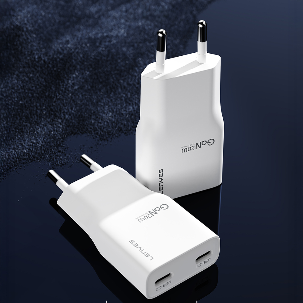 Lenyes LCH15-EU TC-L Type-C to Lightning GaN Teknolojili PD Hızlı Şarj Özellikli Şarj Seti 20W - 5