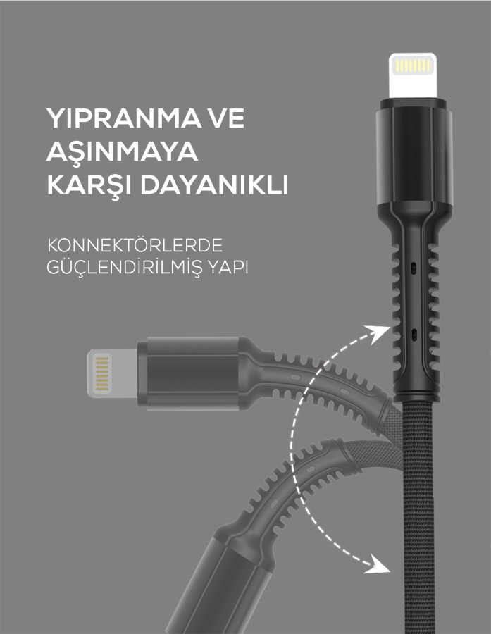 Zore LS63 Lightning Usb Kablo - 1