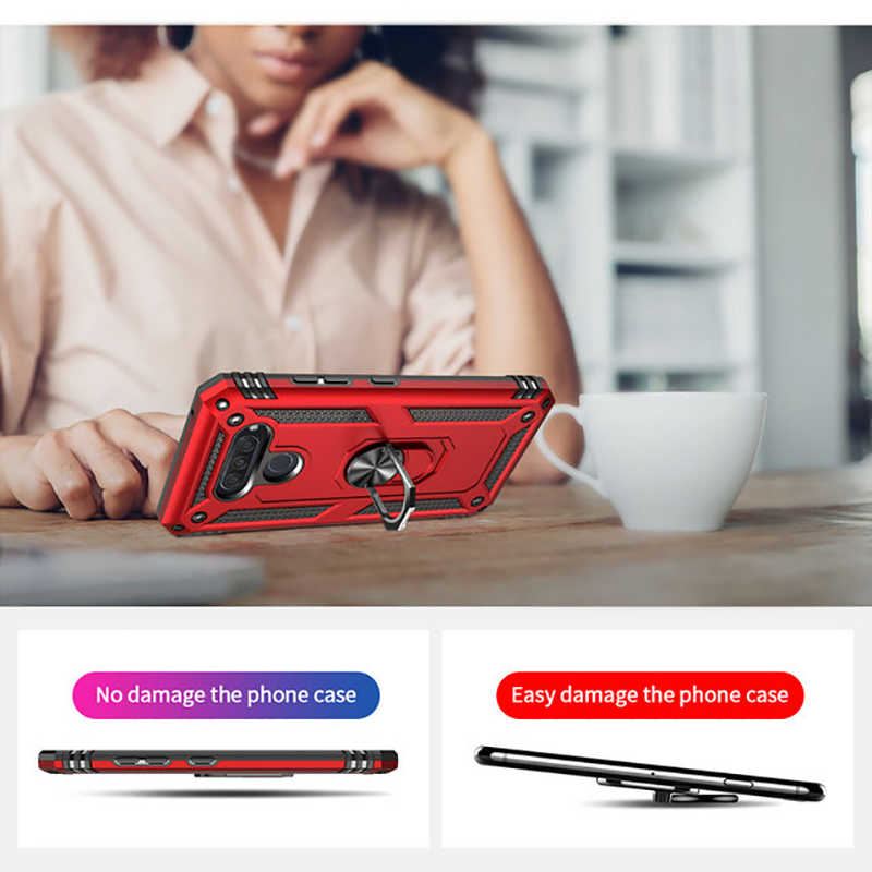 LG Q60 Uyumlu Kılıf Zore Vega Kapak - 5