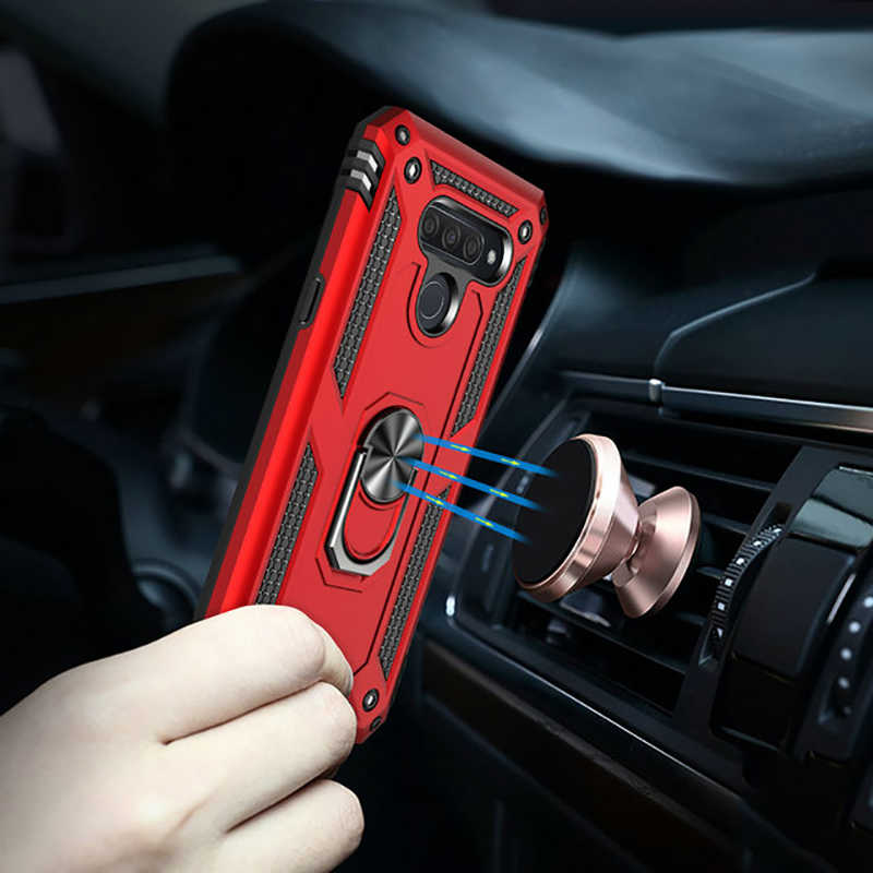 LG Q60 Uyumlu Kılıf Zore Vega Kapak - 7