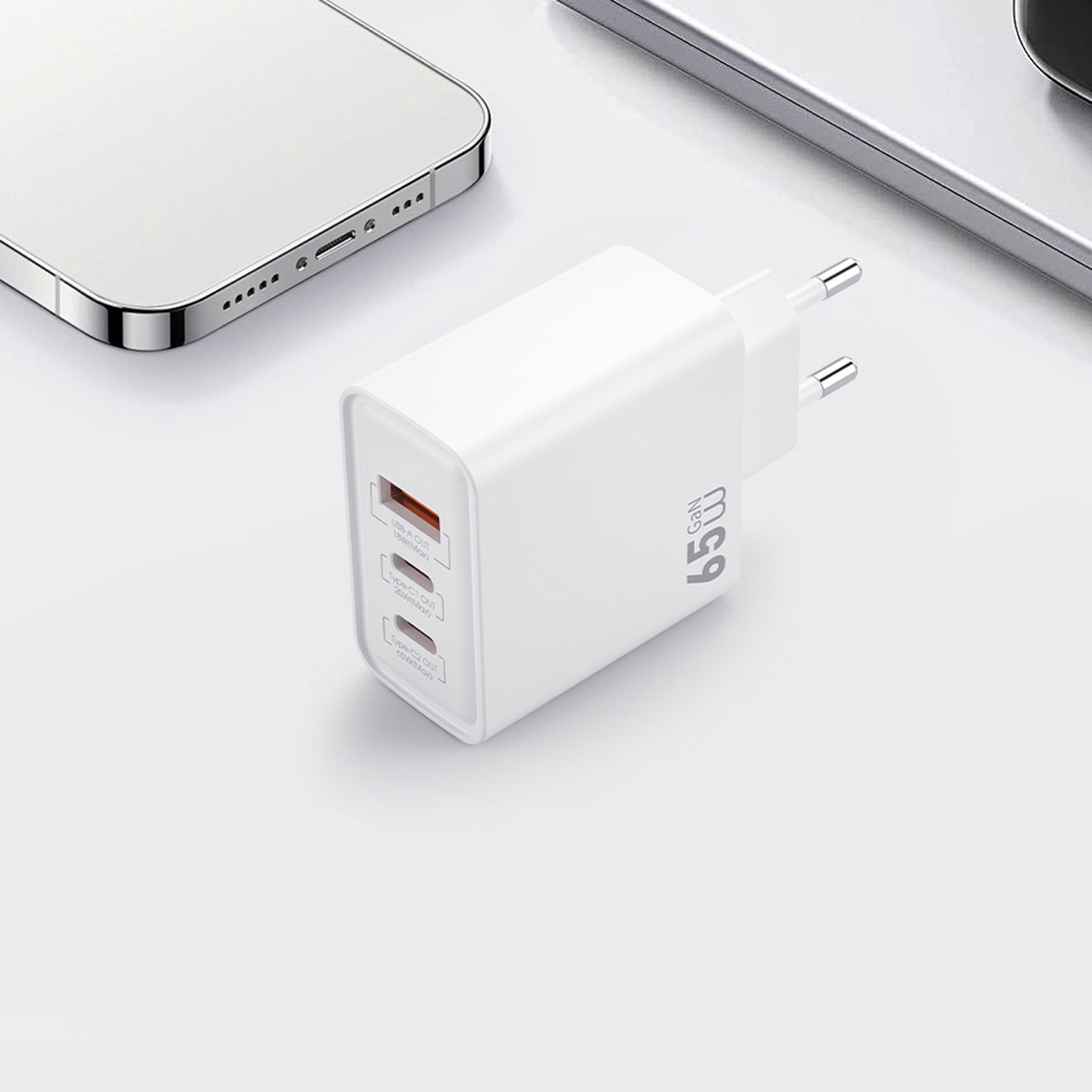 Wiwu Wi-G005 Essen Serisi GaN Tech PD Hızlı Şarj Özellikli Şarj Başlığı 65W - 5