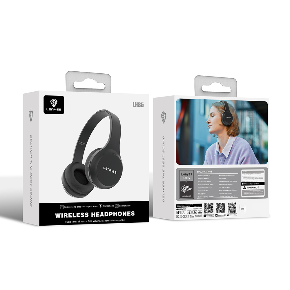 ​Lenyes LH85 Çift Kanal Stereo Kulak Üstü Bluetooth Kulaklık v.5.3 - 13