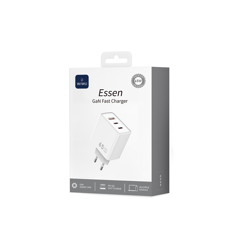 Wiwu Wi-G005 Essen Serisi GaN Tech PD Hızlı Şarj Özellikli Şarj Başlığı 65W - 10