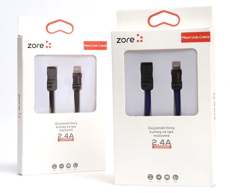 Zore Mest Lightning Usb Kablo 1M - 2