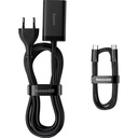 Baseus GaN3 Pro 65W Hızlı Telefon Tablet Macbook Pro Masa Üstü Şarj Aleti + 100W Type C Şarj Kablosu