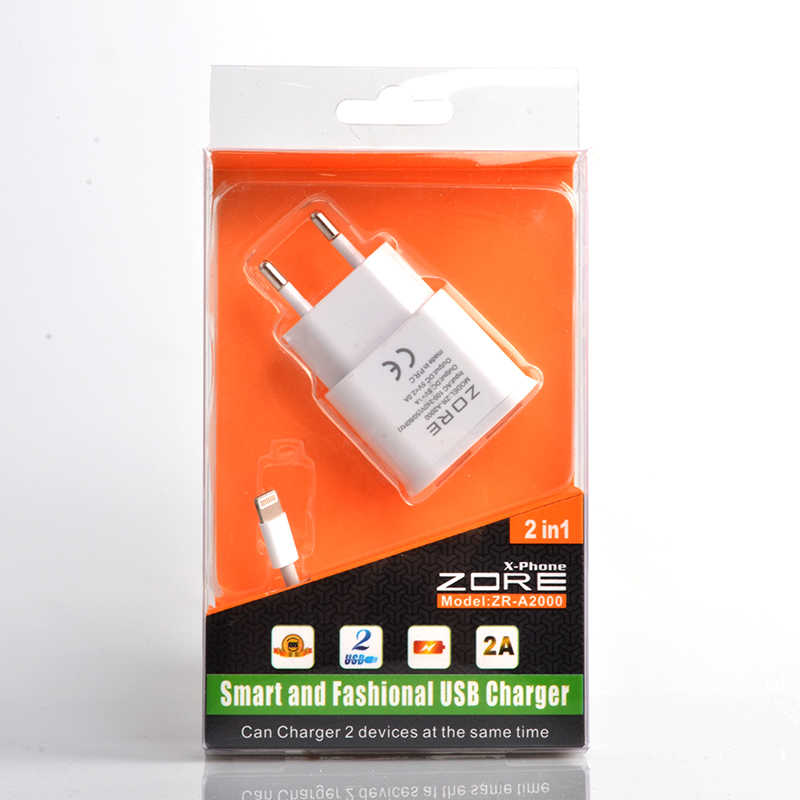Zore ZR-A2000 2 Usb li Lightning Ev Şarj Seti - 1