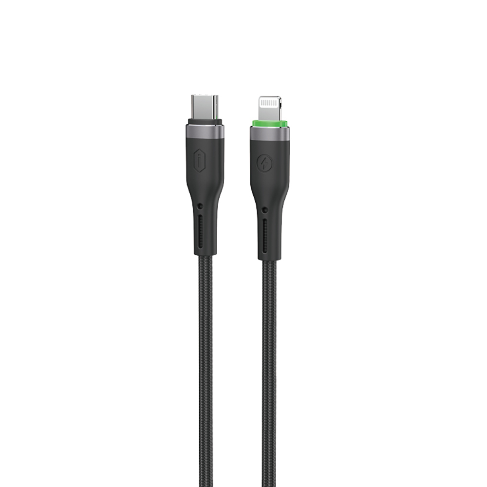 Wiwu Wi-C070 Orginlink Serisi LED Göstergeli Type-C to Lightning Hızlı Şarj Özellikli PD Data ve Şarj Kablosu 27W 1M - 1