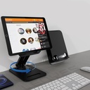 Lenyes CR139 Ayarlanabilir Katlanabilir Dönebilen Metal Telefon ve Tablet Standı - 1