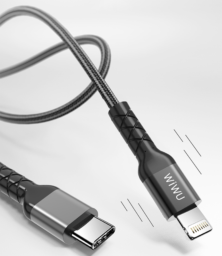 Wiwu WP101 MFI Type-c to Lightning Kablo - 2