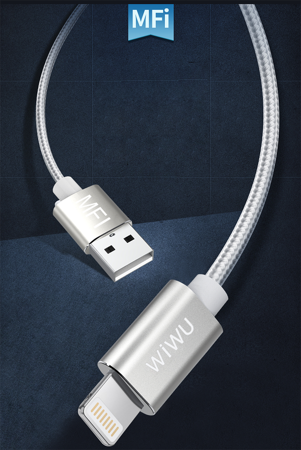 Wiwu WP201 MFI Lightning Kablo - 1