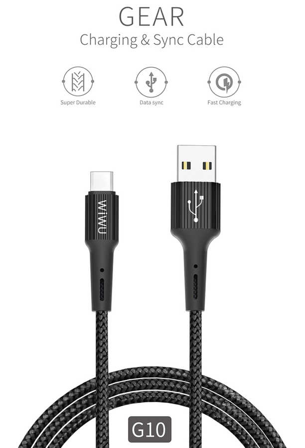 Wiwu G10 Gear Charging Micro Kablo - 1