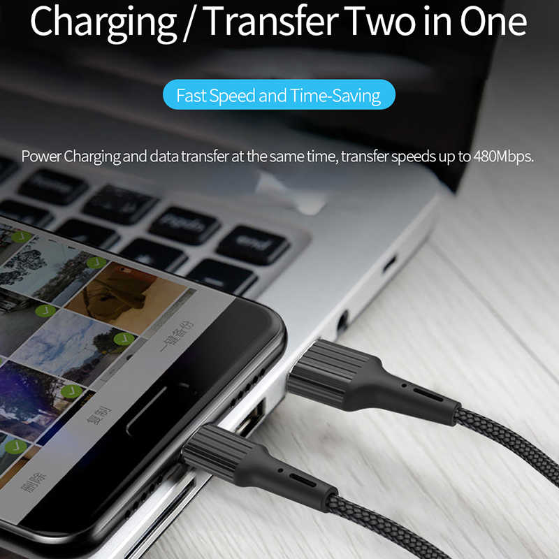Wiwu G10 Gear Charging Micro Kablo - 6