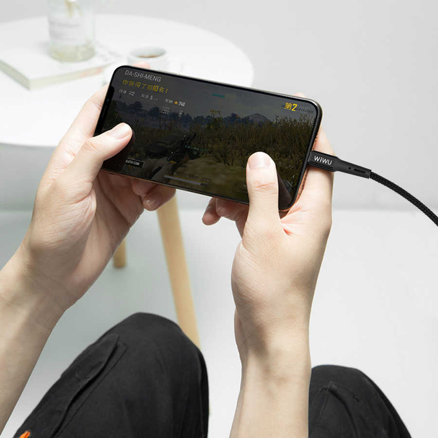 Wiwu G30 Gear Charging Lightning Kablo - 3