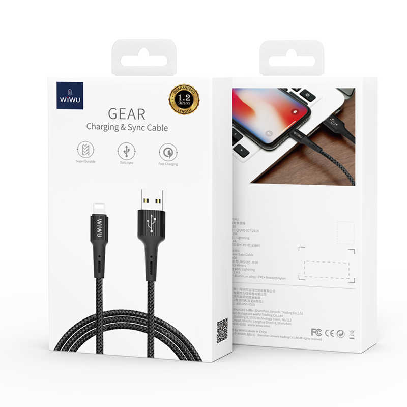 Wiwu G30 Gear Charging Lightning Kablo - 7