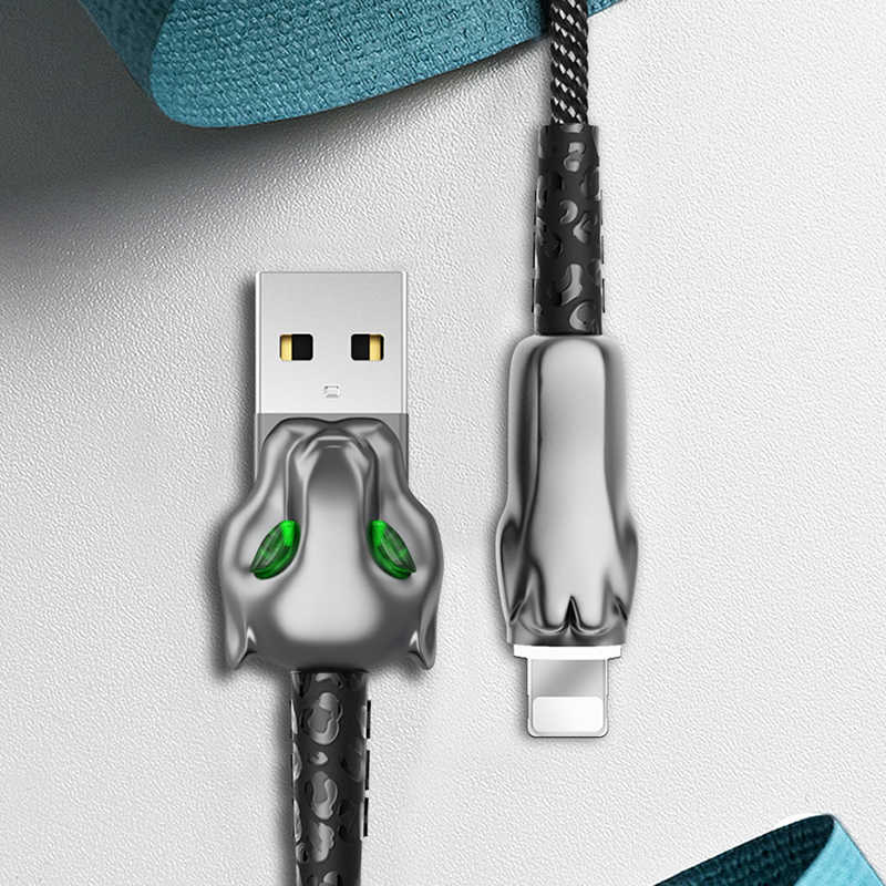 Wiwu Leopard Charging Synic Lightning Kablo - 4
