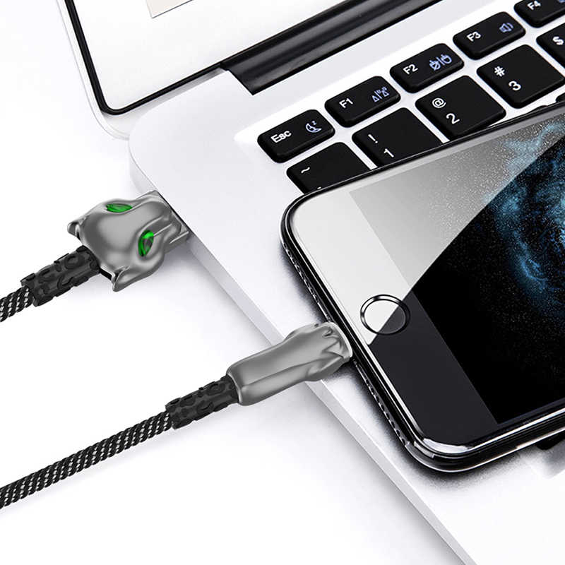 Wiwu Leopard Charging Synic Lightning Kablo - 6