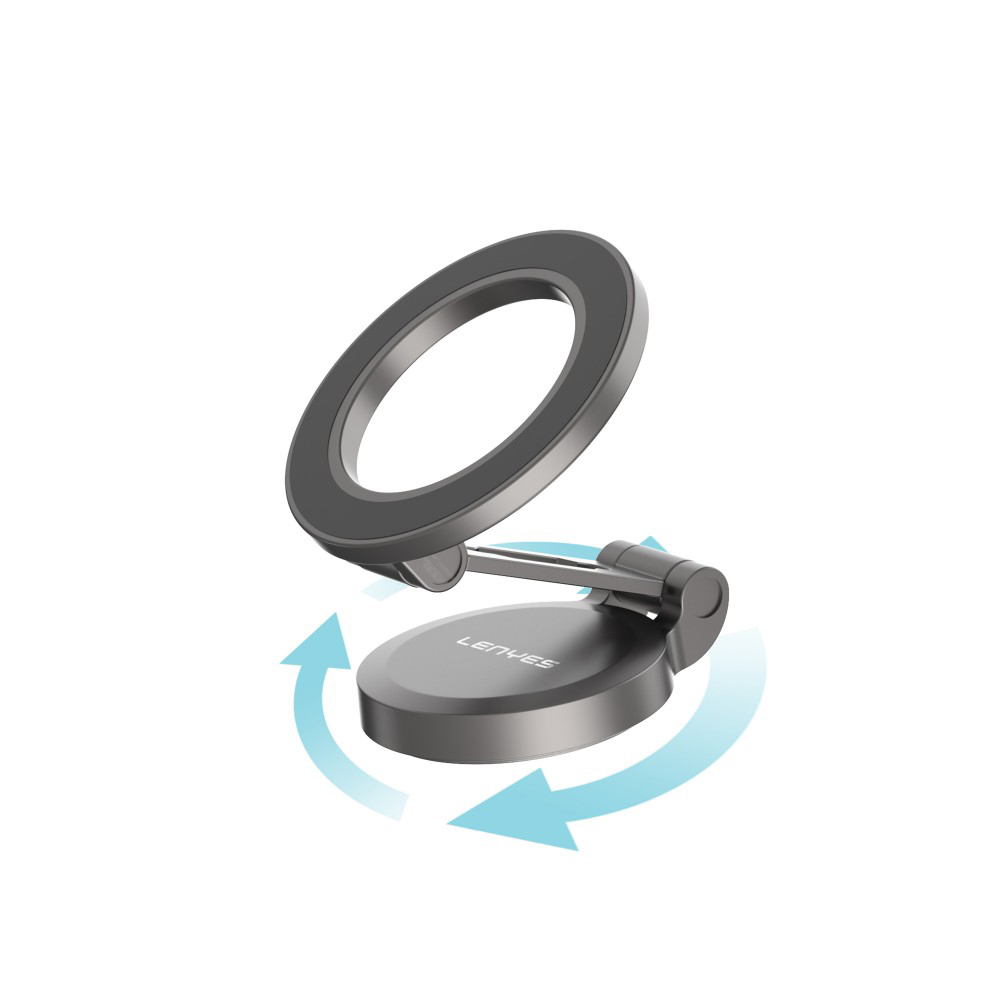 Lenyes CR137 Magnetik Magsafe 360° Oynar Başlıklı Araç İçi Telefon Tutucu - 6