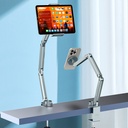 Wiwu Wi-ZM001 Ayarlanabilir Oynar Başlıklı 360° Dönebilen Metal Telefon ve Tablet Tutucu - 4