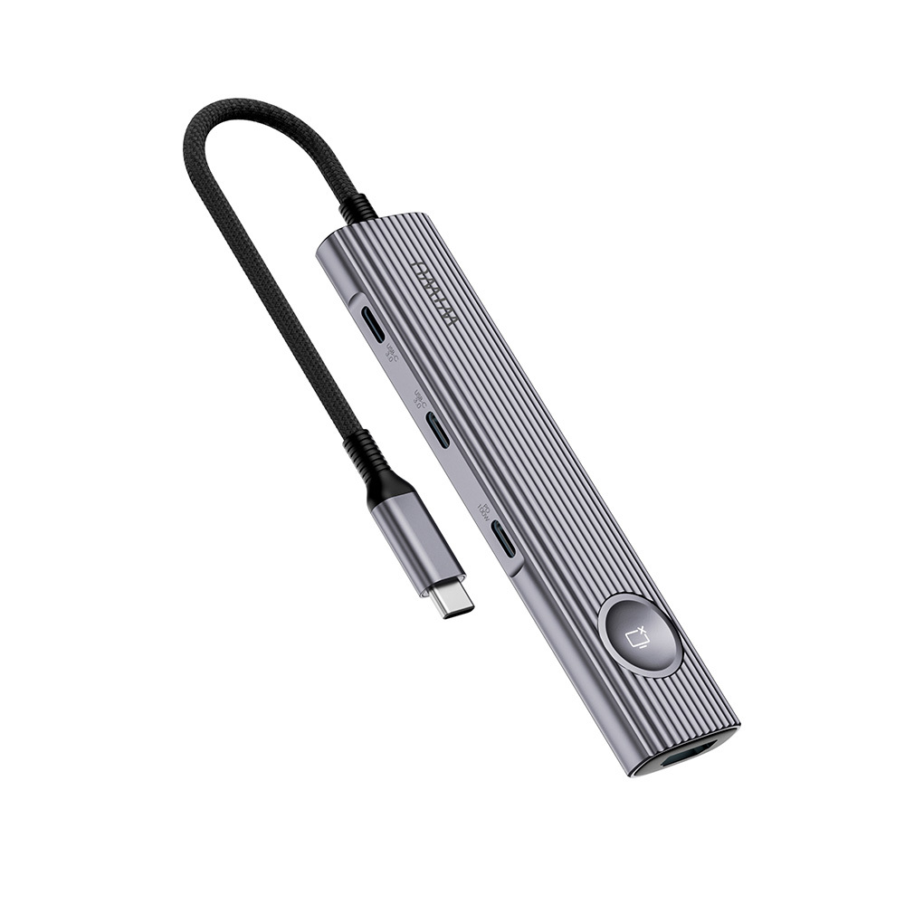Wiwu Wi-HB8001 Travel Serisi 8in1 HDMI (4K@60Hz) Girişli 100W PD Type-C Hub Bağlantı İstasyonu - 2
