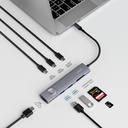 Wiwu Wi-HB8001 Travel Serisi 8in1 HDMI (4K@60Hz) Girişli 100W PD Type-C Hub Bağlantı İstasyonu - 3