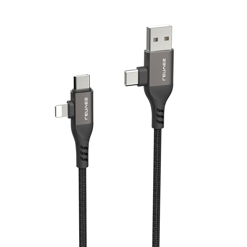 Lenyes LC501 4in1 A+C to C+L Şarj ve Data Kablosu 60W 1M - 1