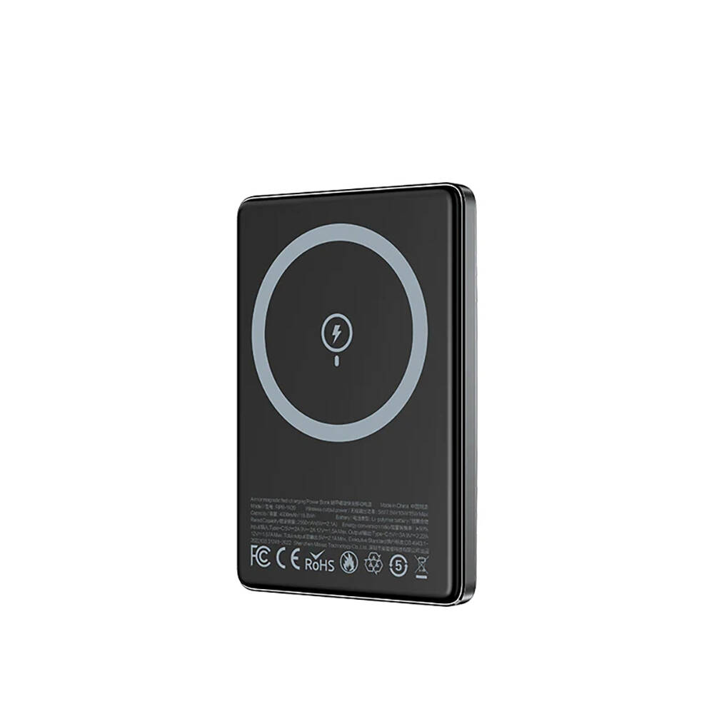 Recci RPB-W20 Taşınabilir Wireless Şarj ve PD Hızlı Şarj Özellikli Powerbank 15W 4900mAh - 3