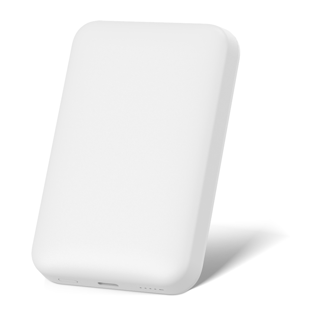 Wiwu Wi-P037 Qi Şarj Teknolojili LED Işık Göstergeli M-safe Kablosuz Powerbank 5000mAh 15W - 1