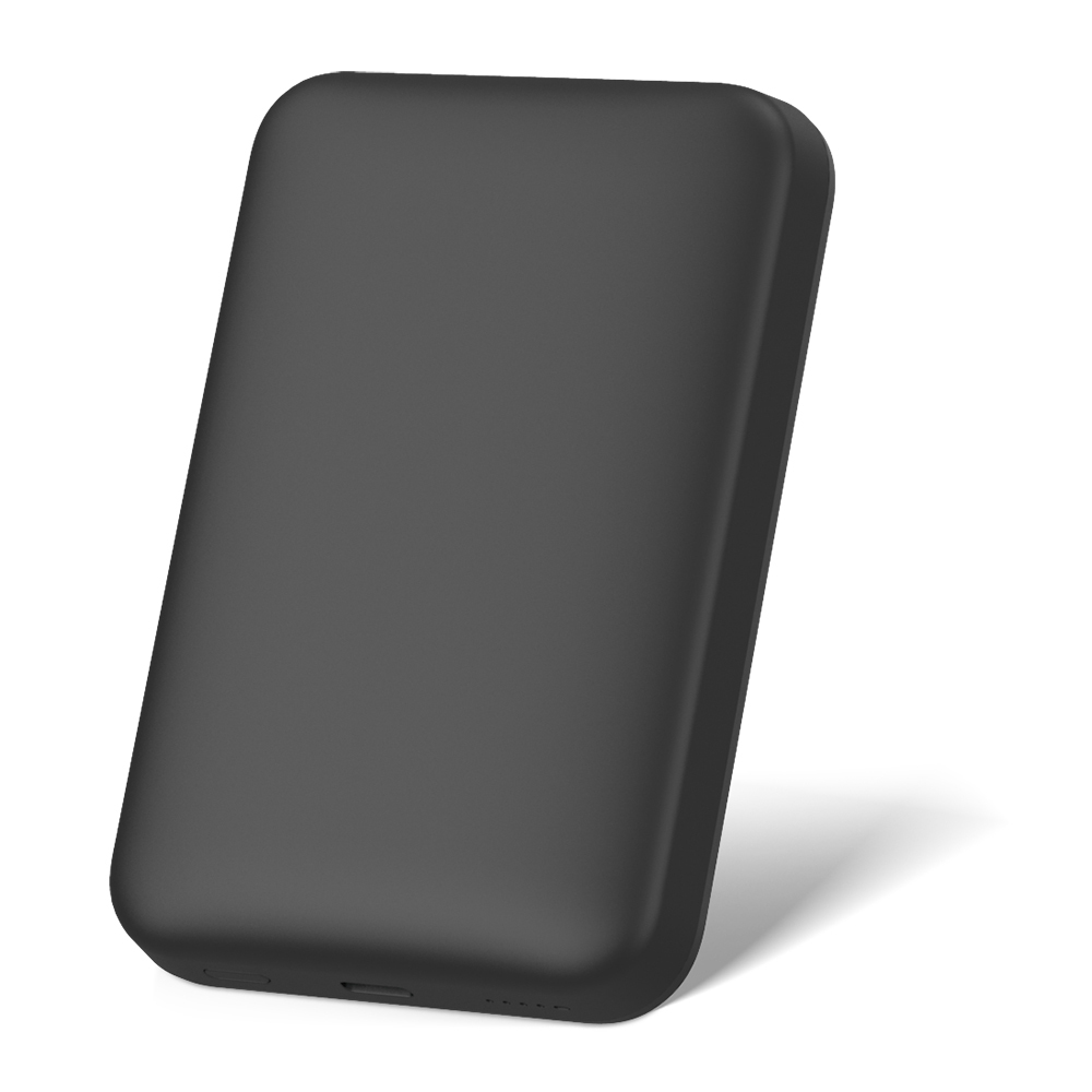 Wiwu Wi-P037 Qi Şarj Teknolojili LED Işık Göstergeli M-safe Kablosuz Powerbank 5000mAh 15W - 2