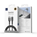 Wiwu Wi-C042E Starlink Serisi USB-A to Lightning Hızlı Şarj Özellikli Data ve Şarj Kablosu 2.4A 1M - 4