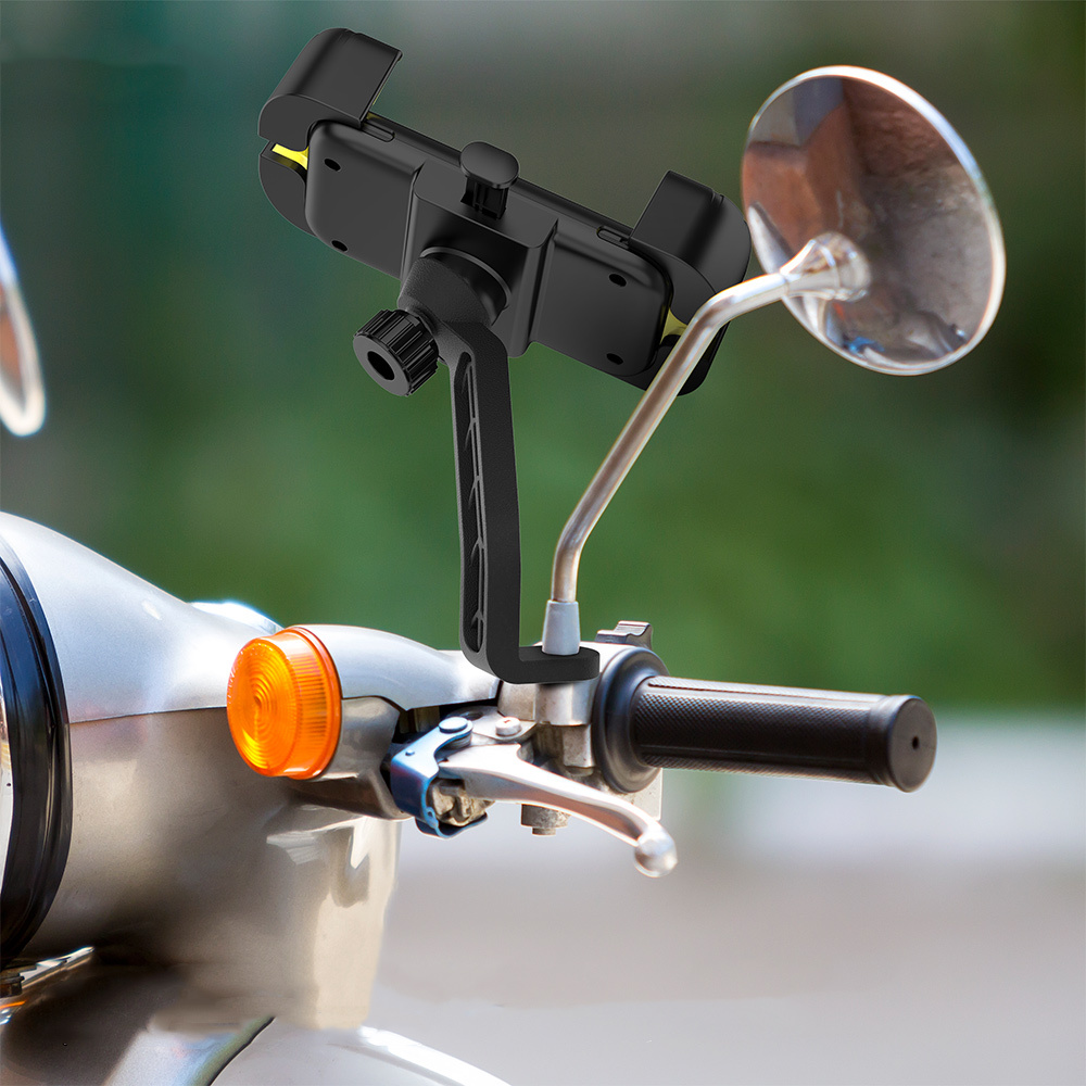 Lenyes CR170 Sarsıntı Önleyici 360 Derece Ayarlanabilir Bisiklet ve Motosiklet Telefon Tutucu - 5