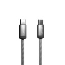 Lenyes LC527 Spiral Magnetik Örgülü Tasarım Type-C to Type-C Hızlı Şarj Özellikli Data ve Şarj Kablosu 60W 1M - 1