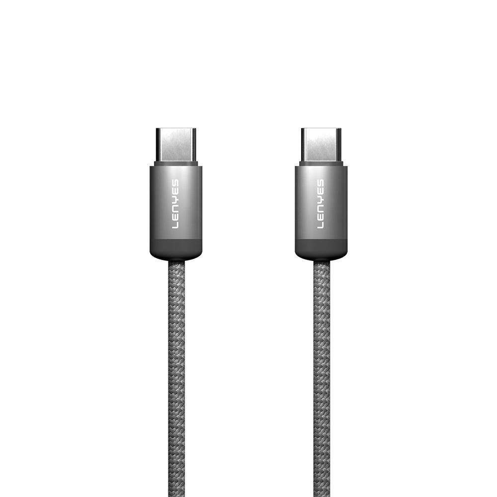 Lenyes LC527 Spiral Magnetik Örgülü Tasarım Type-C to Type-C Hızlı Şarj Özellikli Data ve Şarj Kablosu 60W 1M - 3