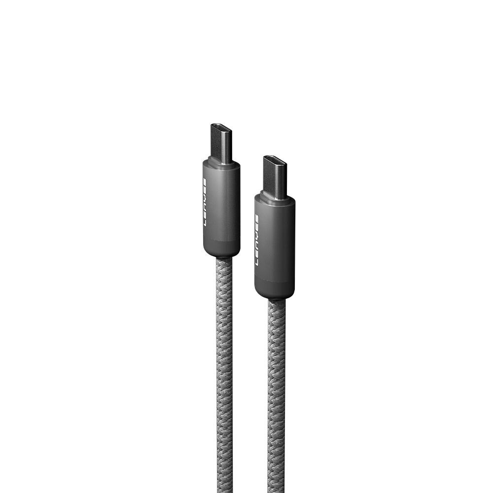 Lenyes LC527 Spiral Magnetik Örgülü Tasarım Type-C to Type-C Hızlı Şarj Özellikli Data ve Şarj Kablosu 60W 1M - 5