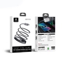 Lenyes LC527 Spiral Magnetik Örgülü Tasarım Type-C to Type-C Hızlı Şarj Özellikli Data ve Şarj Kablosu 60W 1M - 7