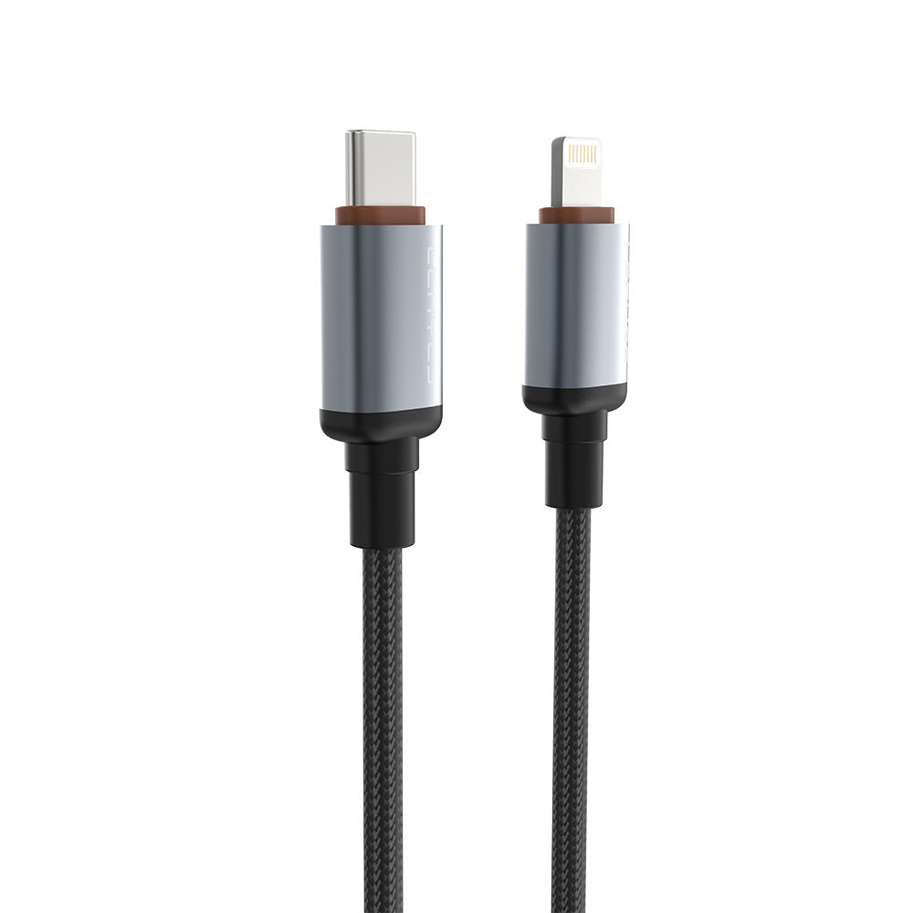 Lenyes LC528 Type-C to Lightning Hızlı Şarj Özellikli Örgülü Data ve Şarj Kablosu 27W 1M - 1