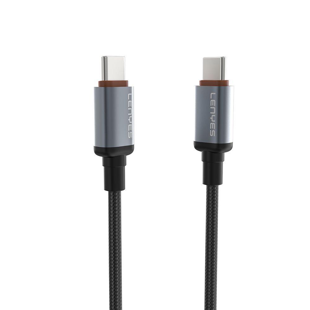 Lenyes LC528 Type-C to Type-C Hızlı Şarj Özellikli Örgülü Data ve Şarj Kablosu 60W 1M - 1